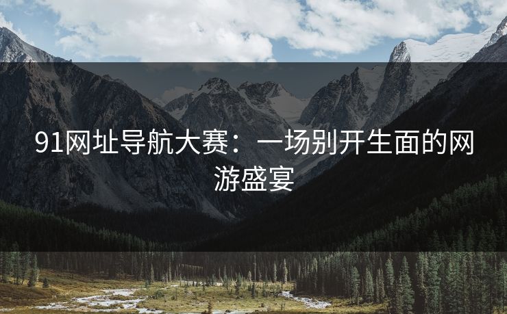 91网址导航大赛:一场别开生面的网游盛宴